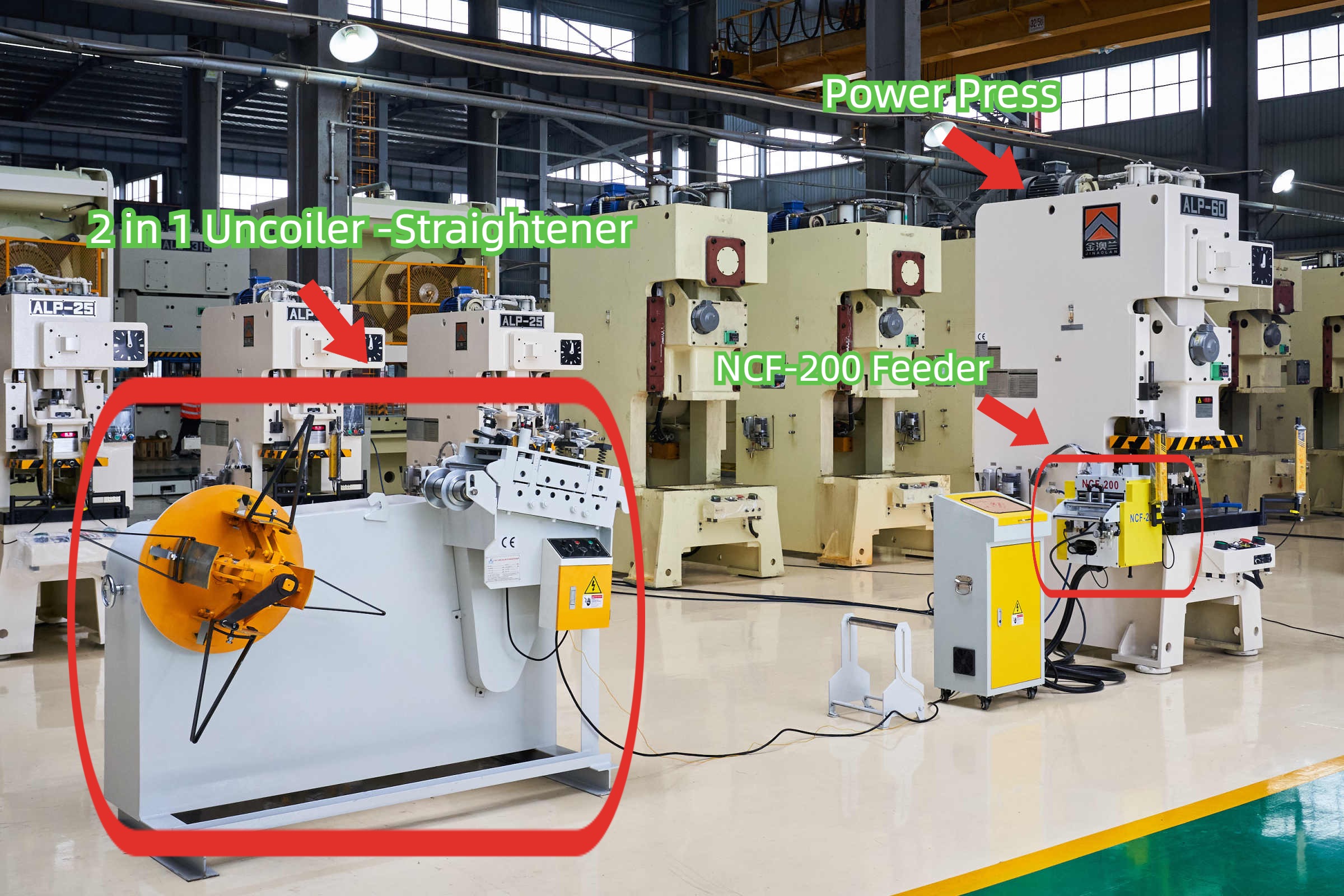Metal Pall Ring Production Line CNC Power Press Automatic Feeder Mold 