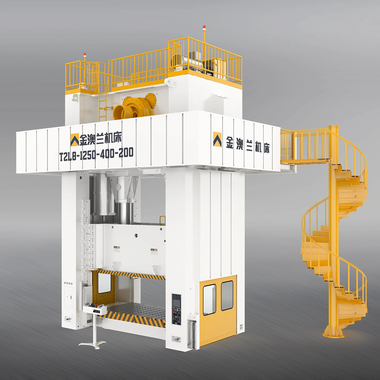 Eight-link motion press improving large-panel stamping quality